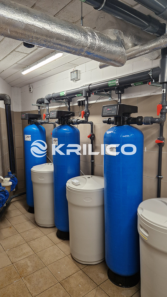 Trójstopniowa (równoległa) stacja zmiękczania wody