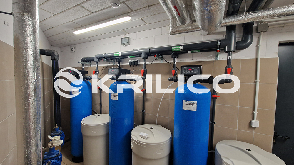 Trójstopniowa (równoległa) stacja zmiękczania wody