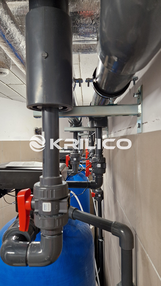 Trójstopniowa (równoległa) stacja zmiękczania wody